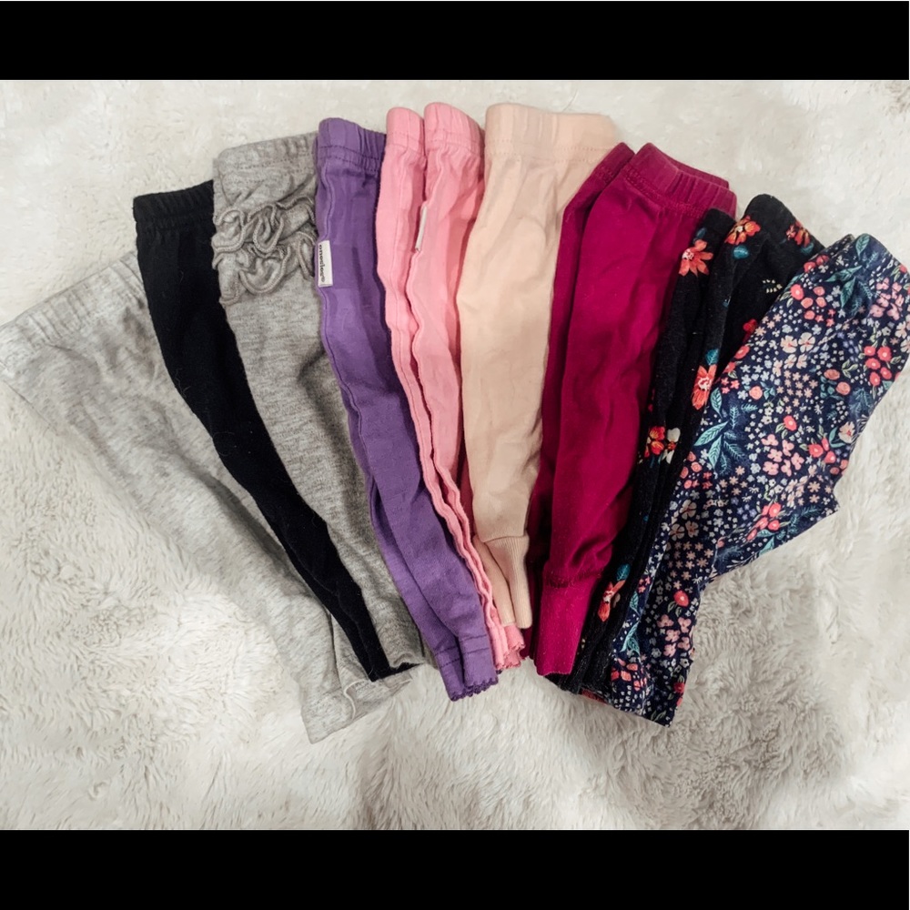 0-3 Months Girls Leggings Lot